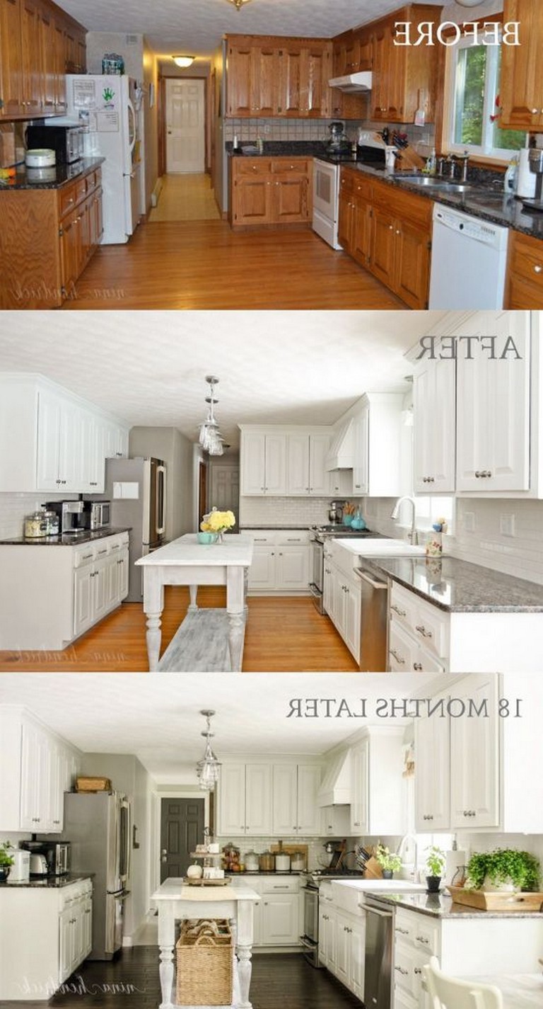 35+ Beautiful Kitchen Paint Colors Ideas with Oak Cabinet - Page 13 of 37